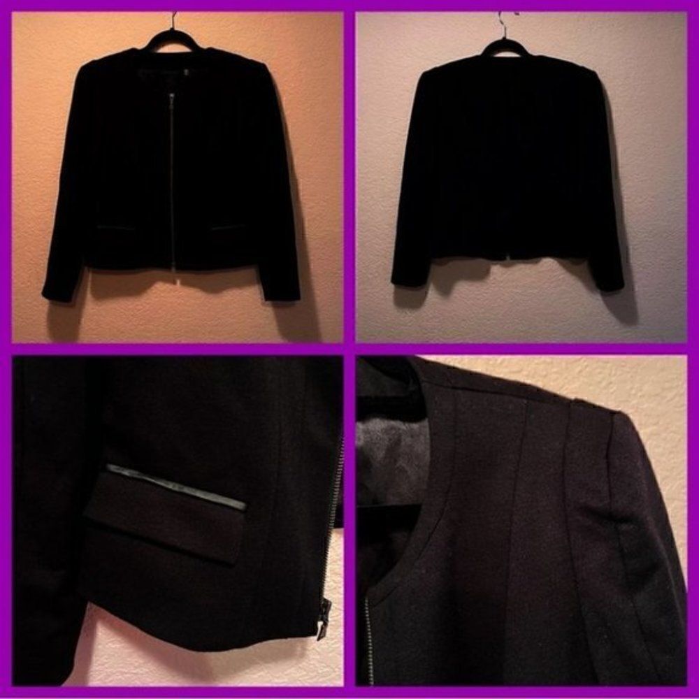 *30off3* NWOT. Beautiful TAHARI Lined Black Blazer. Size 12.